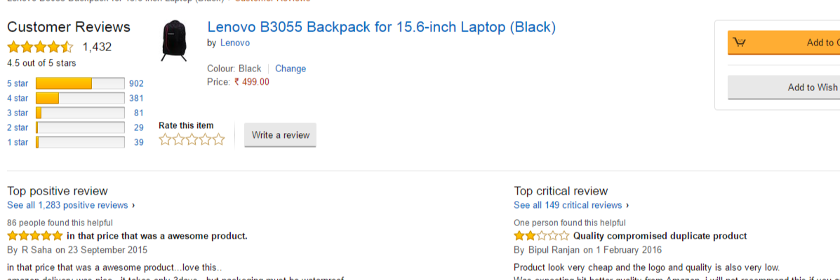 amazon reviews