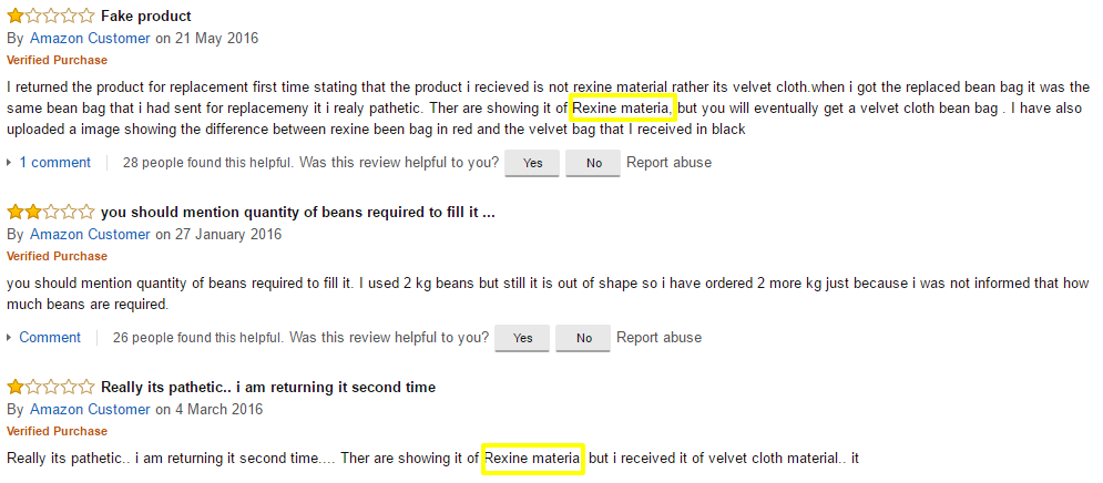 amazon critical reviews