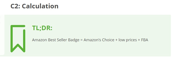 Calculation of Best Seller Rank to understand Amazon ranking system