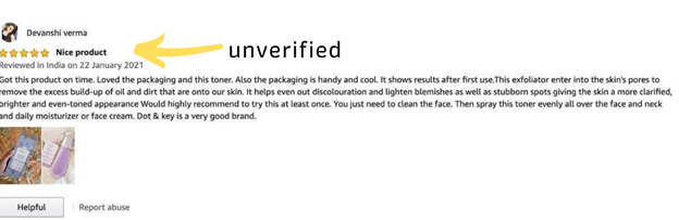Unverified Reviews