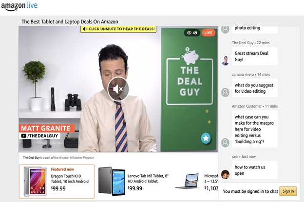 Amazon Live Amazon Live